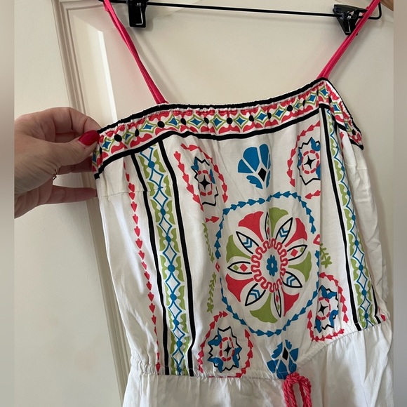 Flying Tomato White Vibrant Rayon Romper Women’s Size Medium - Picture 9 of 13